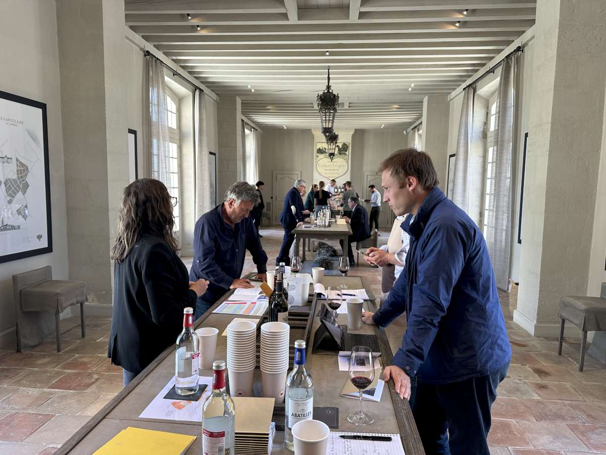 Tasting at Calon-Ségur.